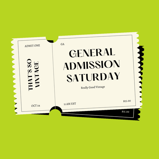 Saturday General Admission