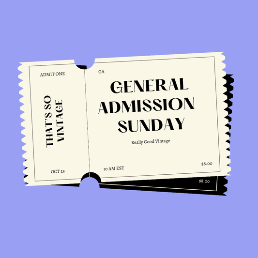 Sunday General Admission